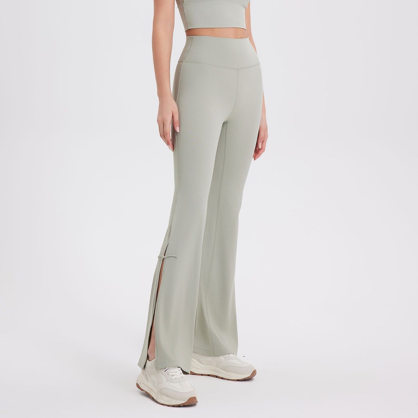 Peach High Waist Hip Lift Bell-bottom Pants Sports - Peachy Athletic