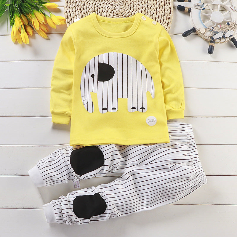 Cotton Baby Pajamas and Children's Underwear Set