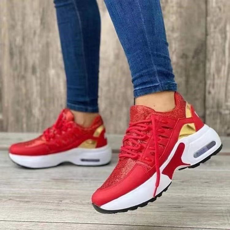 Women's Unisex Wedge Heel Running Sneakers - Low Heel 1-3cm