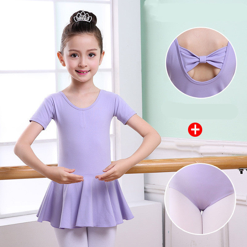 Kids Dancewear, Girls' Practice Clothes, Short Sleeve Tutu