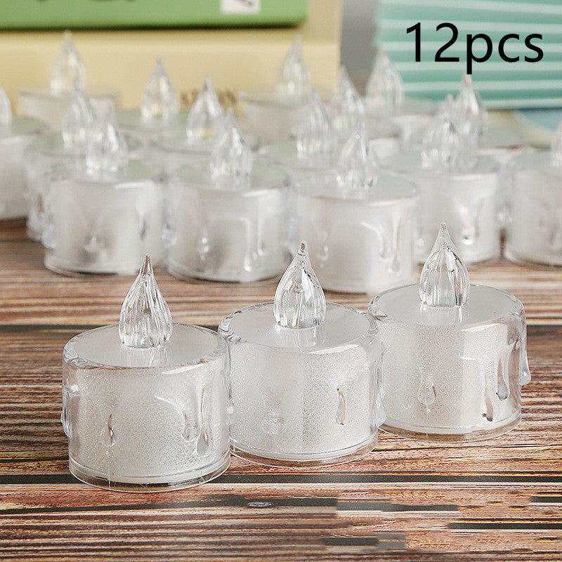 Bougies électroniques à Led, cire de thé éclairée, lampe de décoration pour la maison