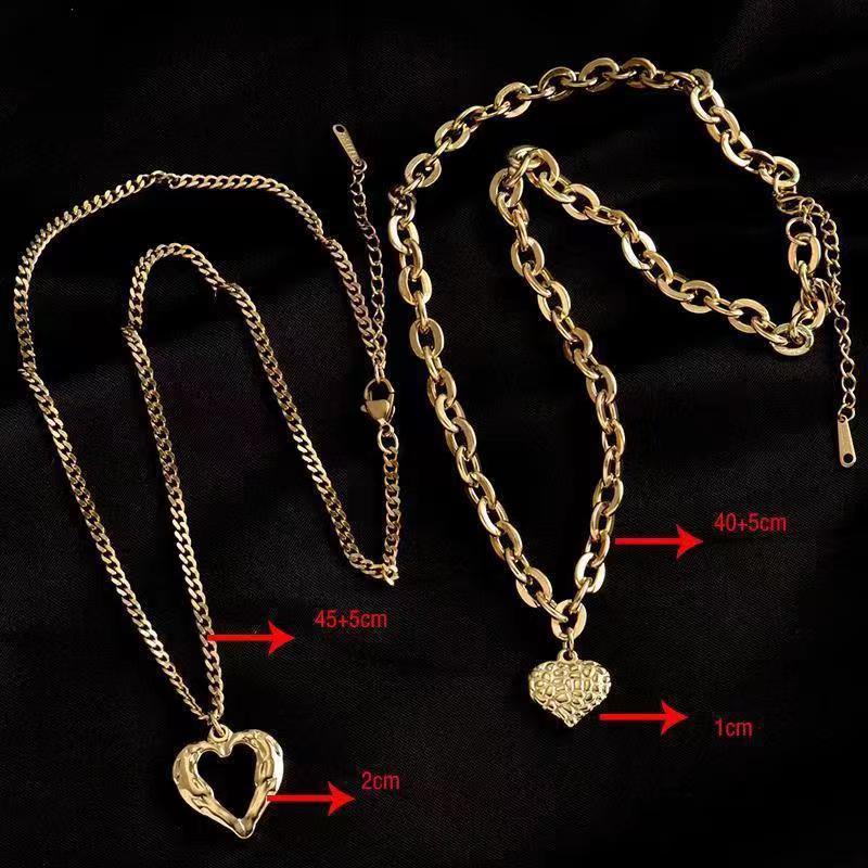 Titanium stål Angel Wings Love halsband för kvinnor