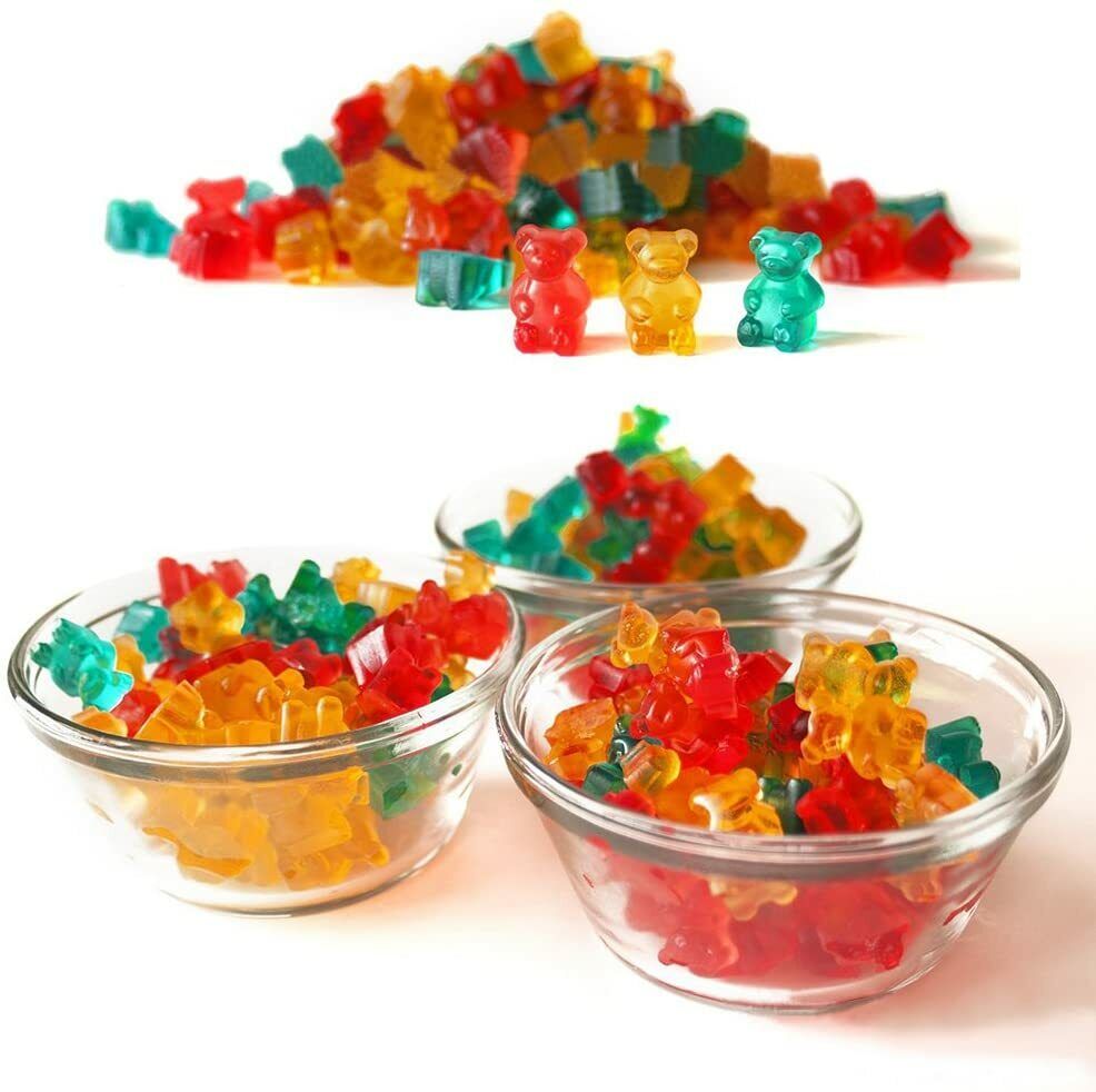 Gummy Bear Mould Godis & Ice Cube Fay Chocolate Maker 3 Silikonformar Craft Kit