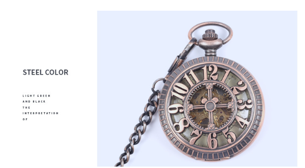 Automatic Semi-Automatic Mechanical Pocket Watch Roman Digital Dial Pocket Watch - Traditional Modern Precision Sophisticated