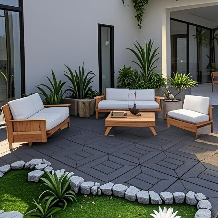 Waterproof, Wear-resistant, DIY Assembly, Garden, Courtyard, Balcony,plastic Flooring
