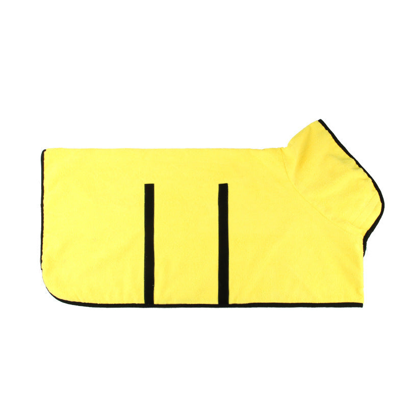 Absorbent Pet Bathrobe - Microfiber Dog Drying Coat with Adjustable Straps