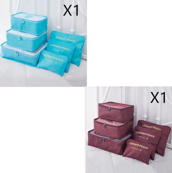 6 ST Reseförvaringsväska Set för Clothes Tidy Organizer
