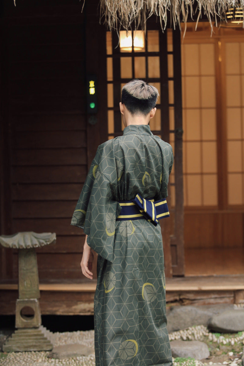 Japanese Kimono Male Traditional Samurai Gentleman