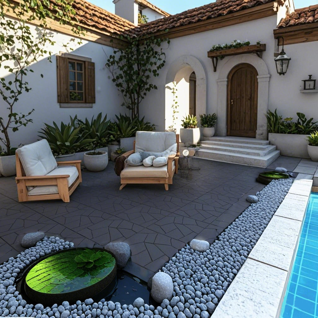Waterproof, Wear-resistant, DIY Assembly, Garden, Courtyard, Balcony,plastic Flooring