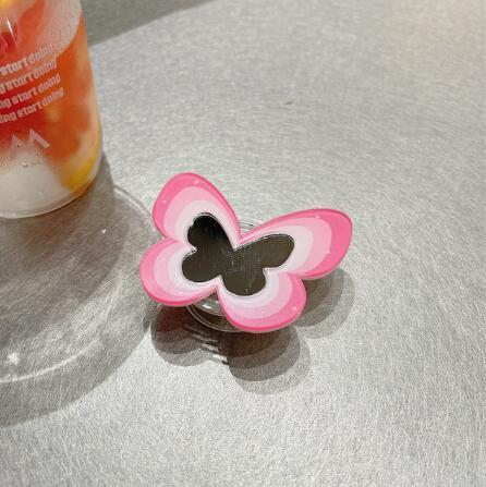 Color Butterfly Stand Silicone Phone Case - TPU Material