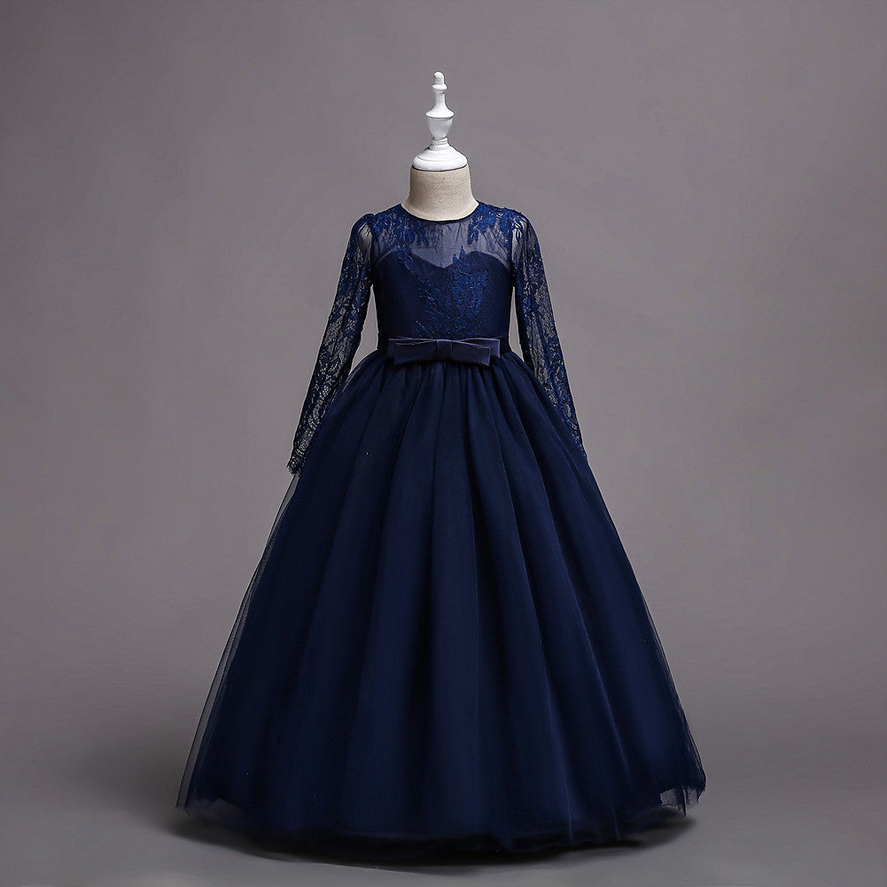 Robe longue à fleurs pour fille