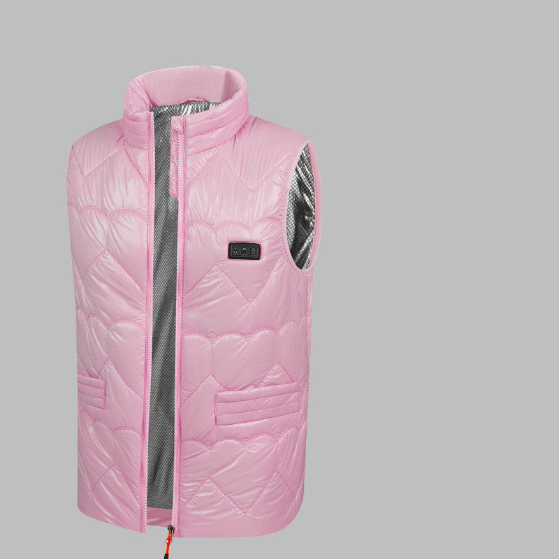 Gilet auto-chauffant pour femme, veste chauffante à trois commandes, chauffage électrique USB durable