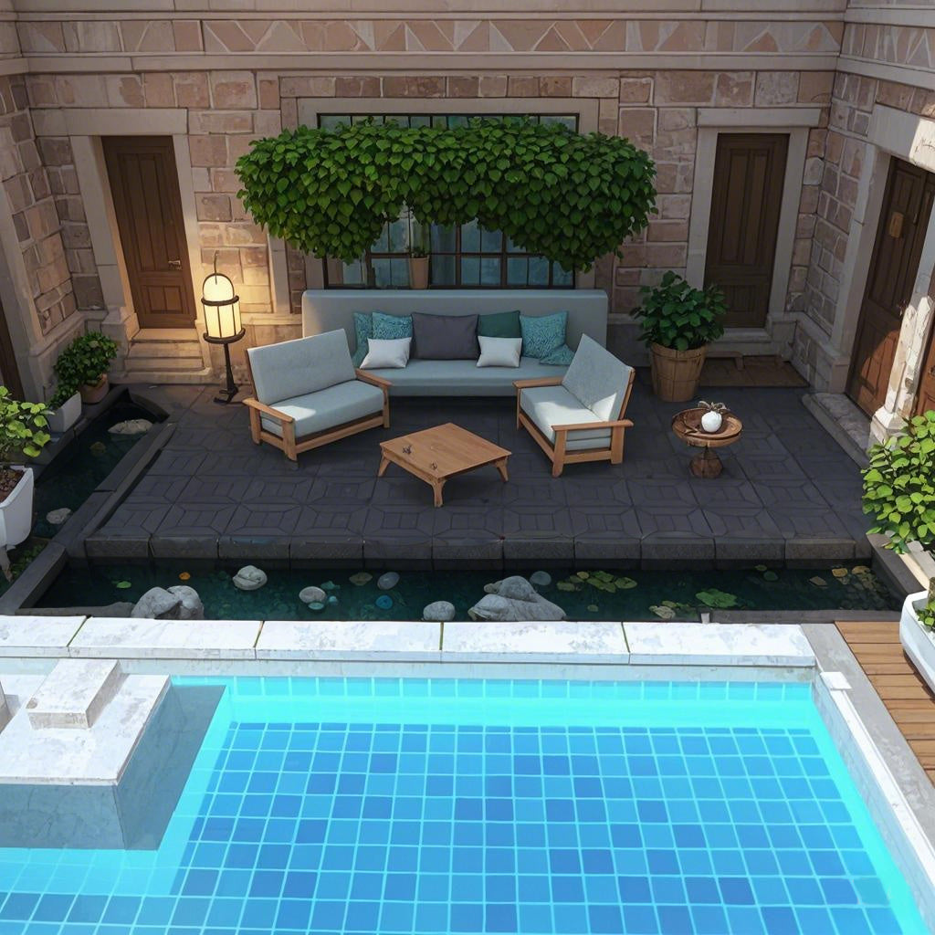 Waterproof, Wear-resistant, DIY Assembly, Garden, Courtyard, Balcony,plastic Flooring