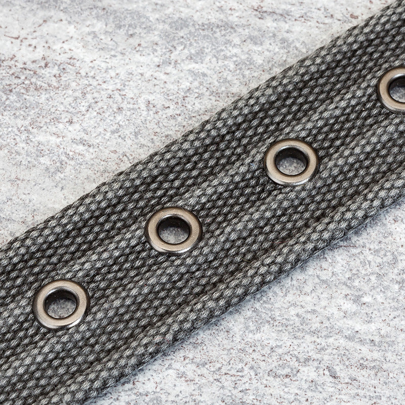 Men's Pin Buckle Polyester Woven Canvas Belt - Effortless Comfort