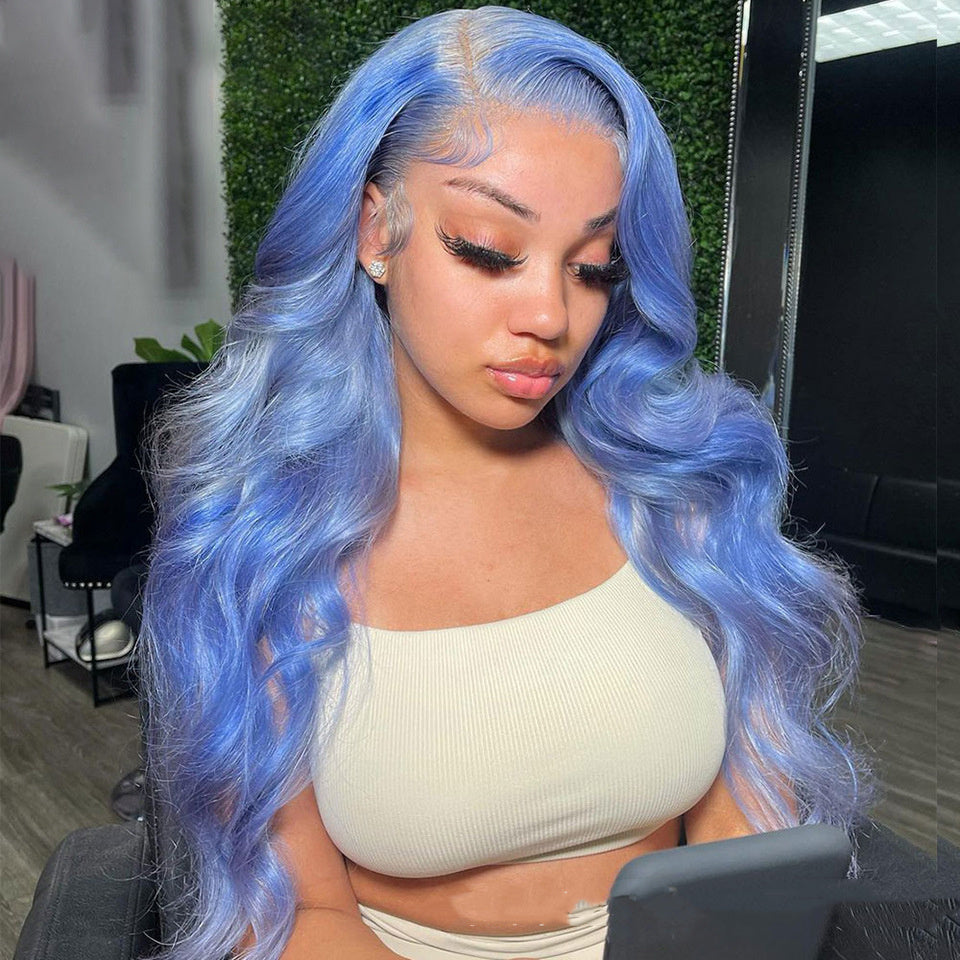 Body Wave Människohår Spets Front Peruker