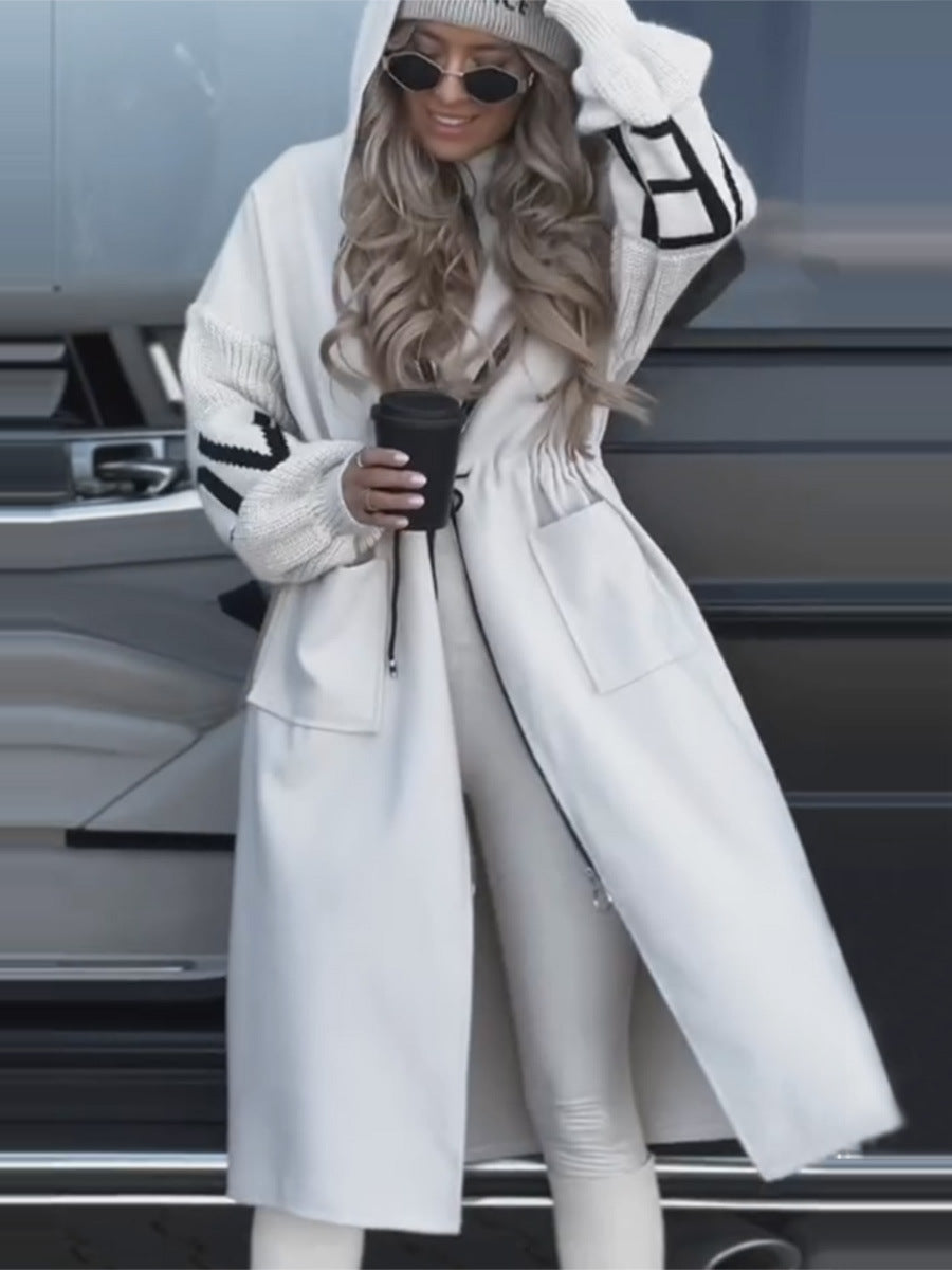 Hot Style Ladies Long-Sleeve Zipper Pocket Quilted Jacket