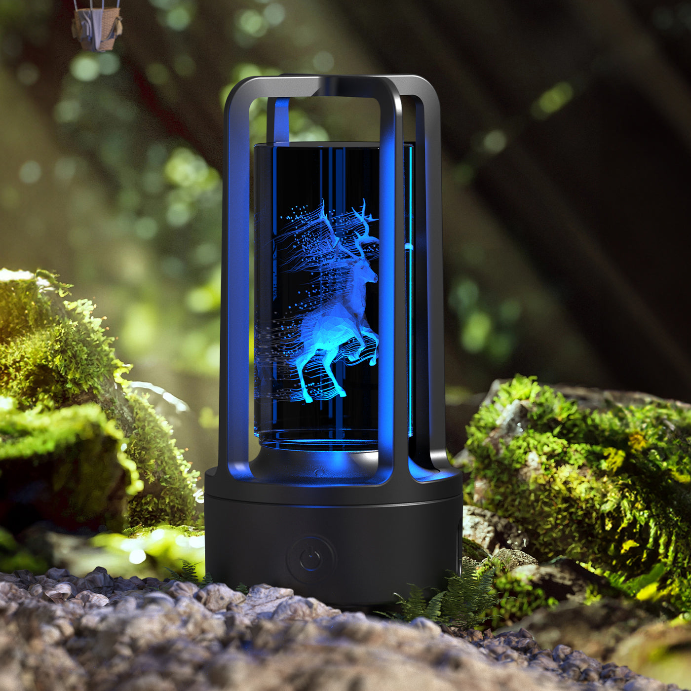 Creative 2 i 1 ljud akryl kristall lampa och Bluetooth-högtalare Alla hjärtans dag gåva Touch nattlampa