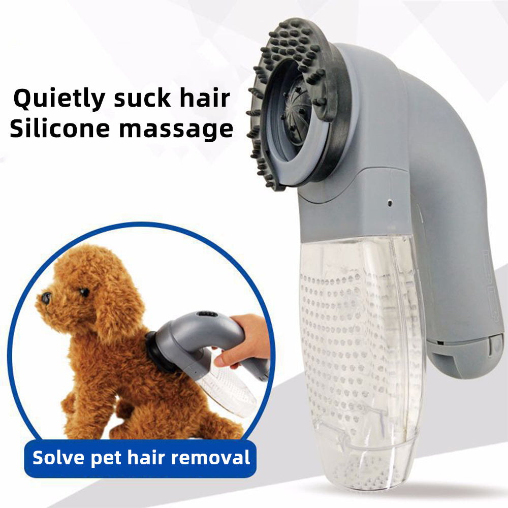 Electric Pet Hair Vacuum - Portable Pet Grooming & Massage Tool