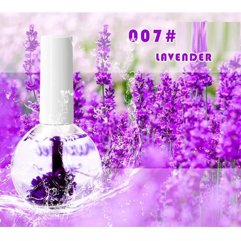 Professional Nail Treatment Oil - Dried Flowers Nutrition Formula | Moisturizing Strengthening Care