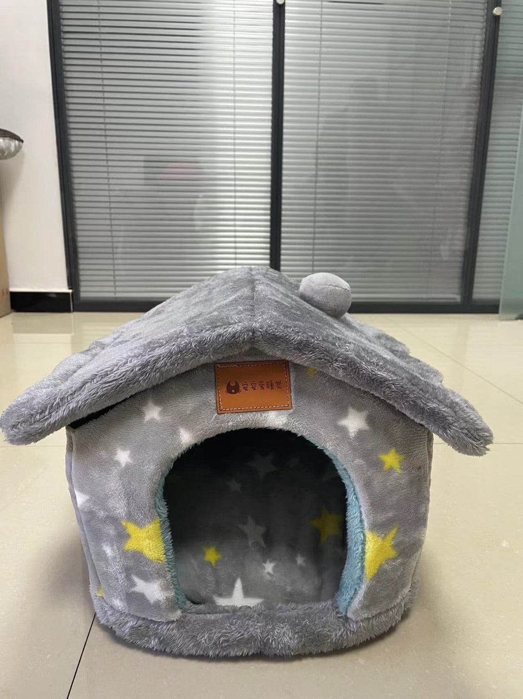 Hopfällbart hundhus Husdjur Kattsäng Vinter Hundvilla Sleep Kennel Avtagbart bo Varmsluten grottsoffa Husdjurstillbehör