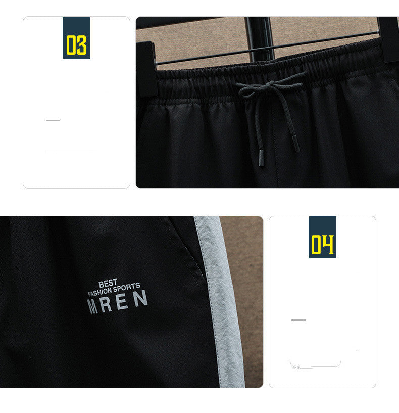 Costume deux pièces pour hommes, veste à capuche, manteau, pantalon