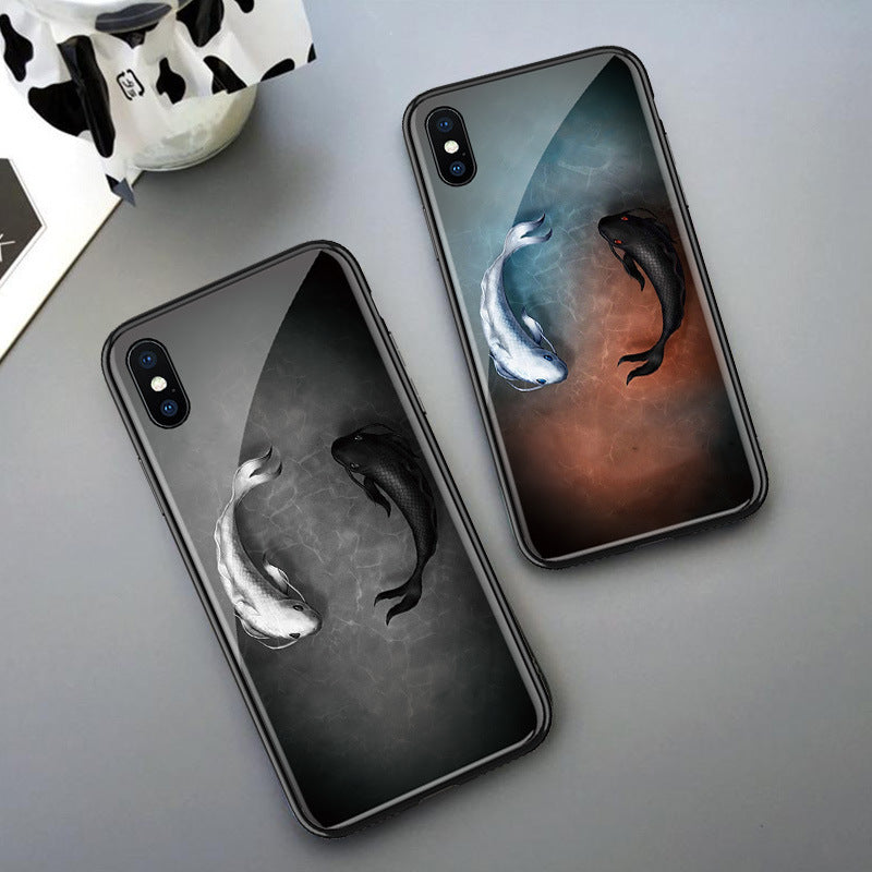 Målat läderfodral Telefonfodral