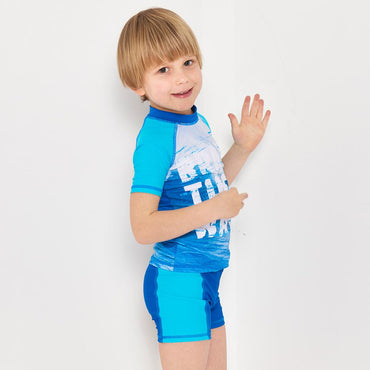 Maillot de bain pour enfants garçons siamois printemps chaud séchage rapide crème solaire maillot de bain garçon mignon maillot de bain