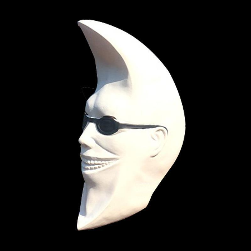 Couvre-tête de lune blanche, masque de lune, fête de bal