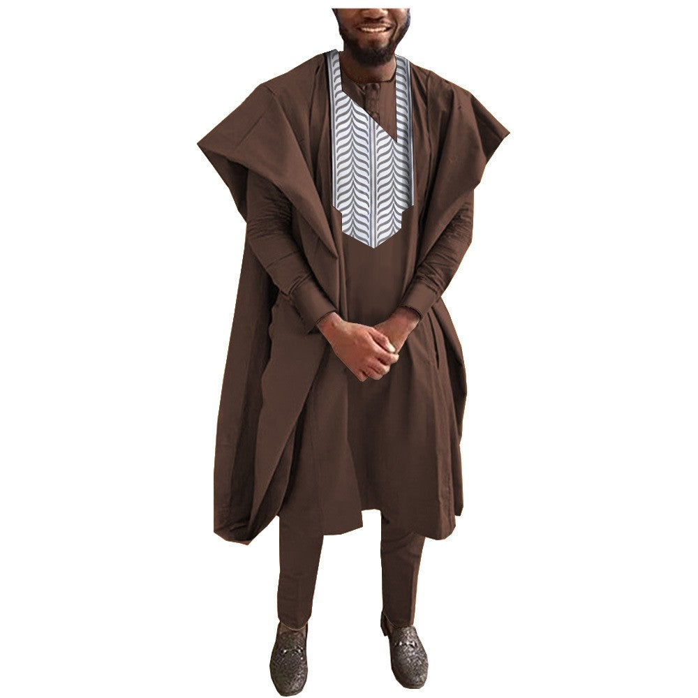 Ensemble de costume trois pièces de smoking pour hommes africains