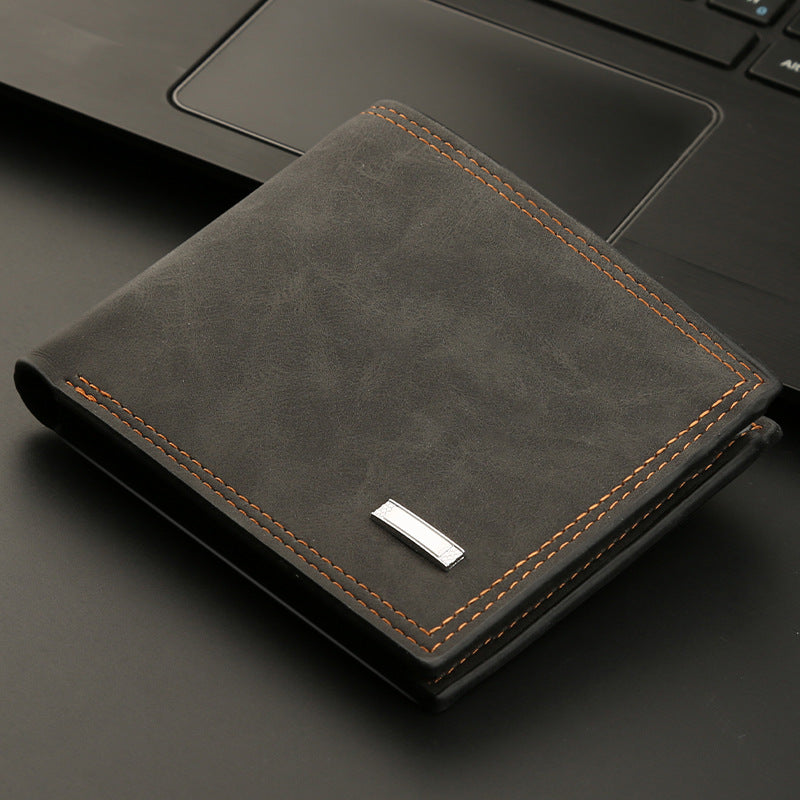 Portefeuille pour hommes Portefeuille multifonctionnel Portefeuille Mode Style court