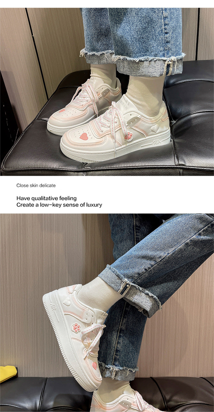 Cherry Blossom Powder Platform Blanc Chaussure Enfant
