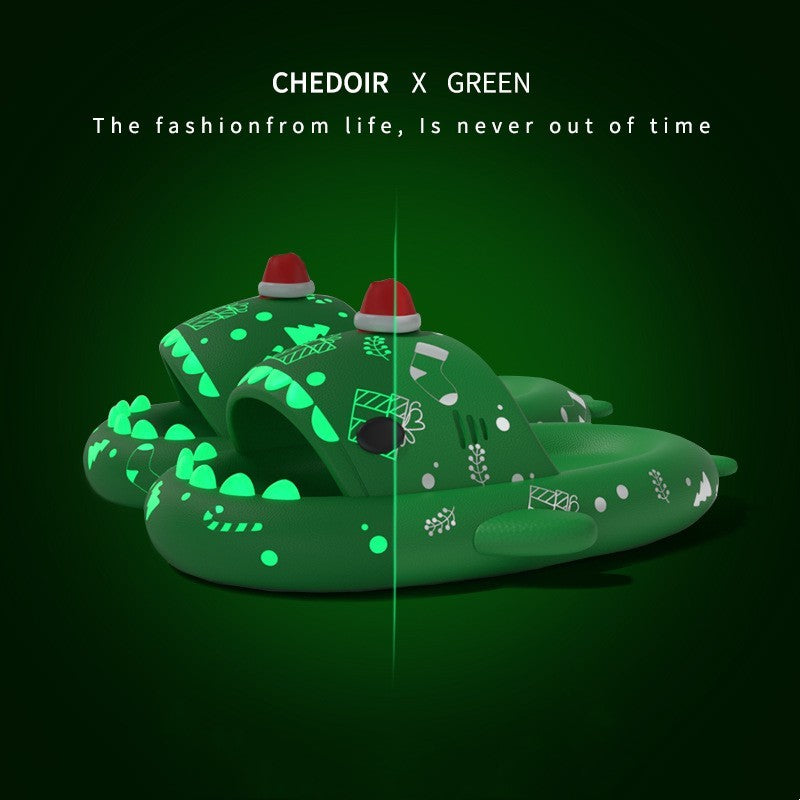 Luminous Shark Slippers - Holiday Platform Shoes - Trendy Collection