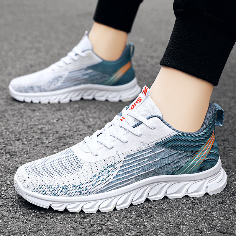 Sneakers för män Mode Skor med vågig botten Sport Löpning Promenadskor