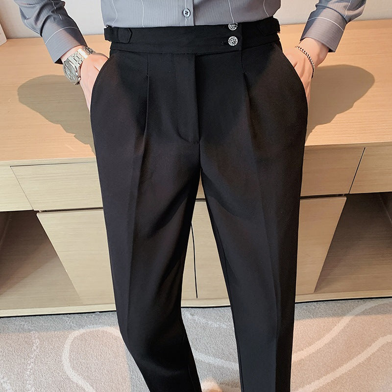 Pantalon de costume d'affaires de style britannique pour hommes