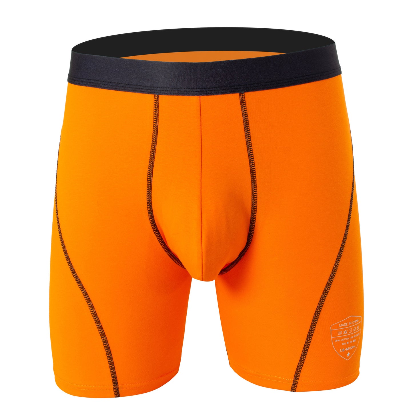 Sports Three-point Pants Lengthened Anti-wear Leg Breathable Men's Underwear
