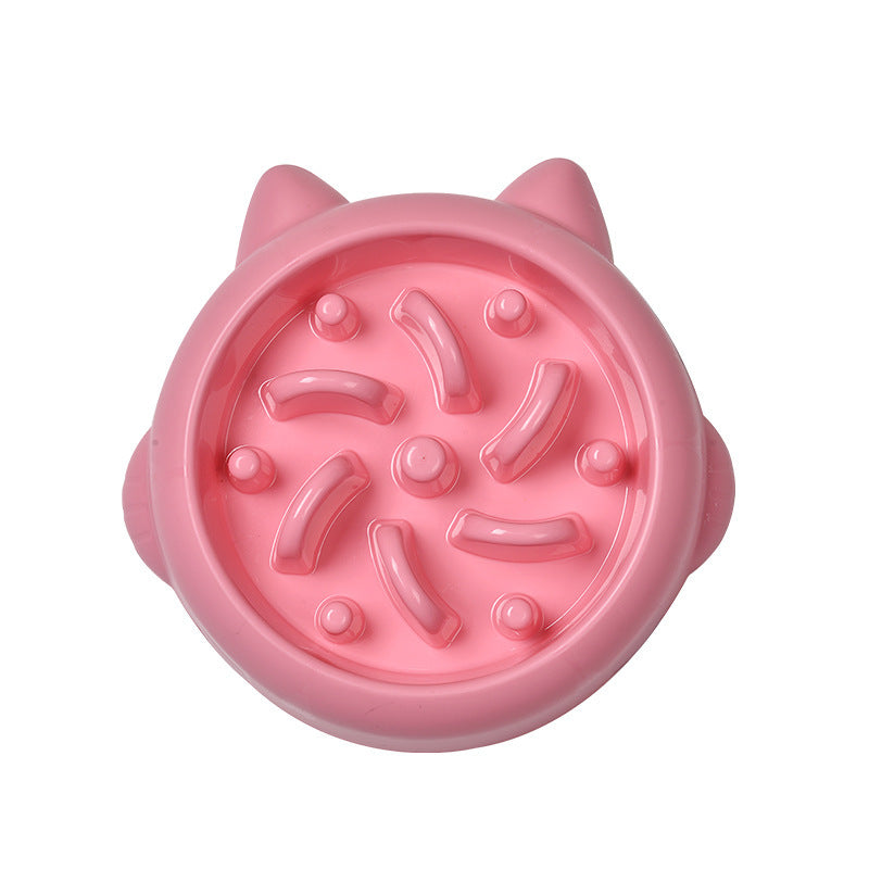 Hund Katt Slow Feeder Skålar Antikvävning Slow Feeder Skål Skål Hemma Hundätande tallrik Anti Gulping Bowl Tillbehör
