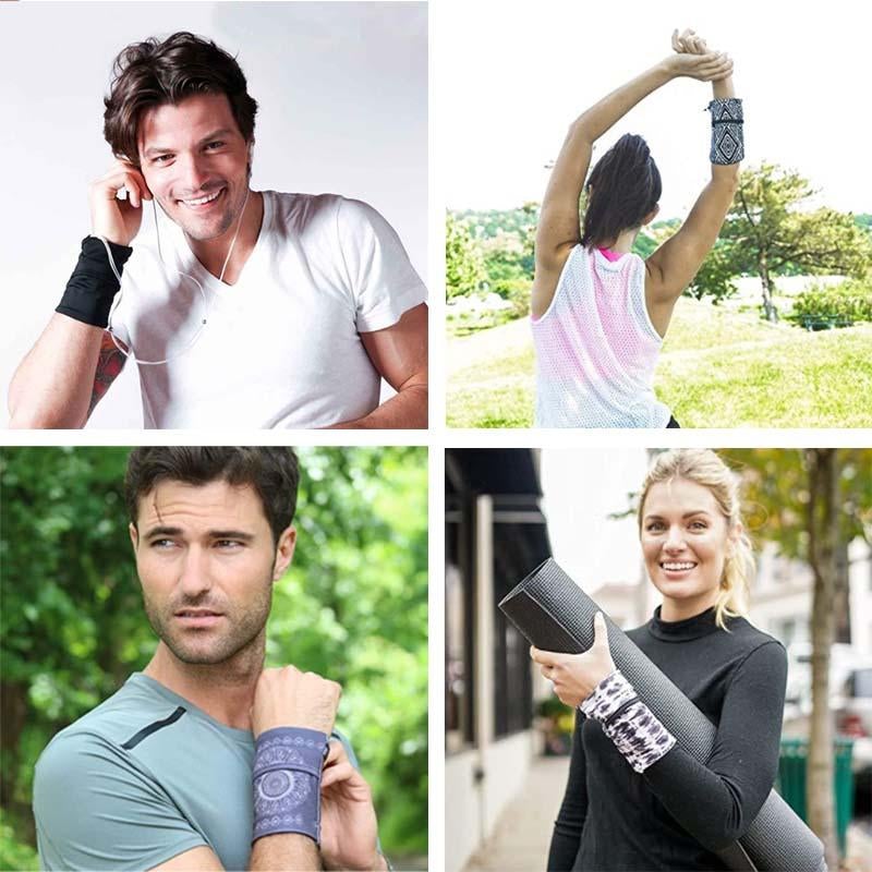 Löpning Mobiltelefon Armväska Män Kvinnor Armband Handled Armband Fitness Handledsväska Utomhussport Armväska Andas armbandsväskor