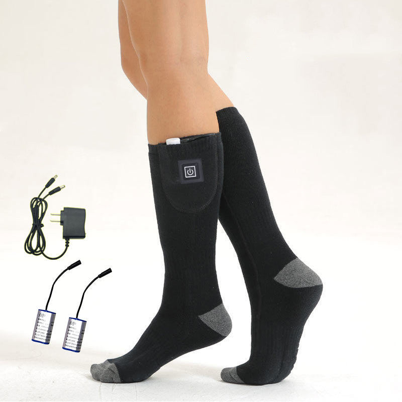 Electric Heated Socks - Rechargeable Foot Warmers with Battery Pack