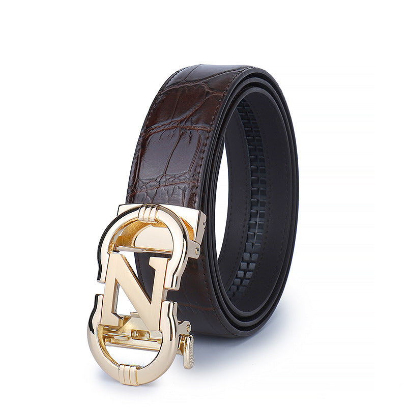 Men's Leather Casual Business Belt - Professional Versatility
