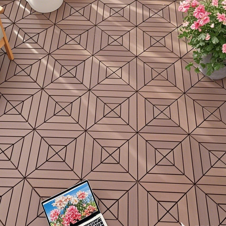 Waterproof, Wear-resistant, DIY Assembly, Garden, Courtyard, Balcony,plastic Flooring