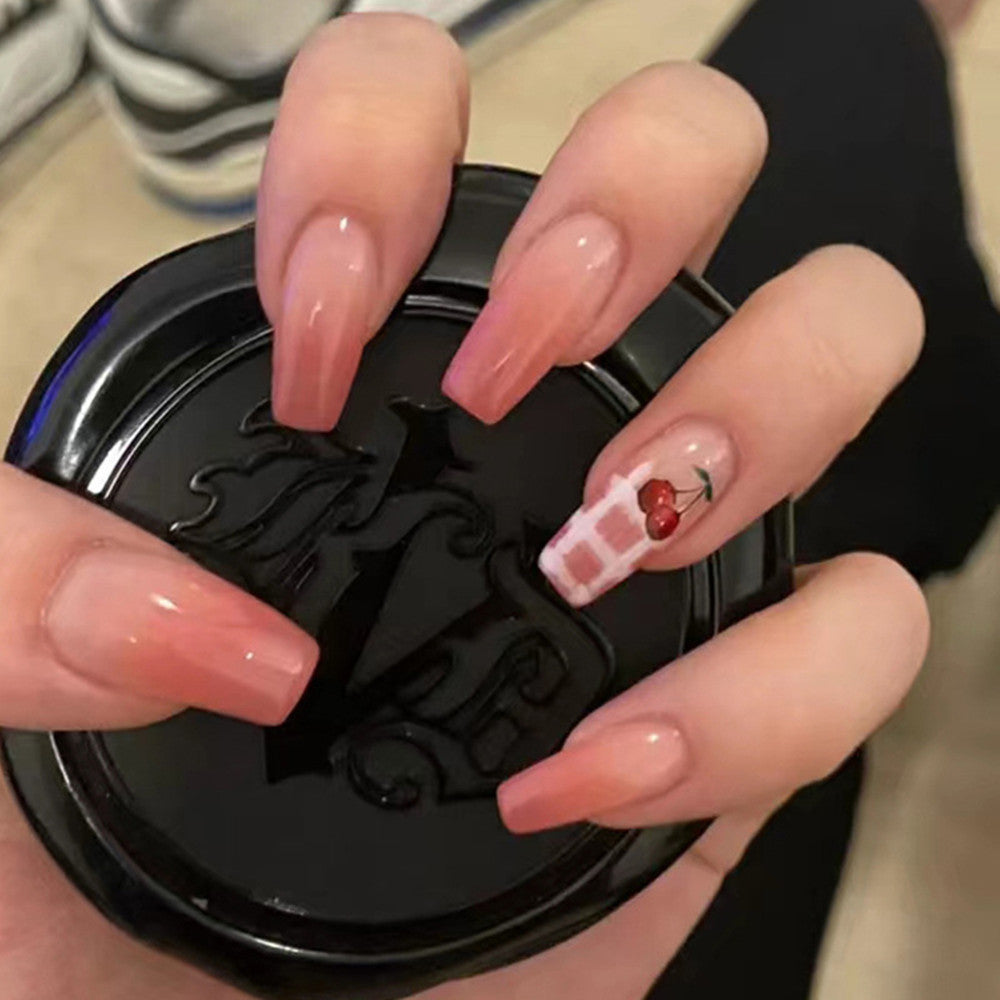 Crystal Butterfly Press-On Nails - Z053 Design | 24 Pieces + 2g Glue Set