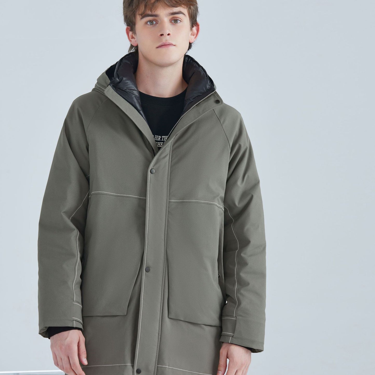 Veste d'hiver en duvet de canard blanc pour hommes, veste de qualité à la mode