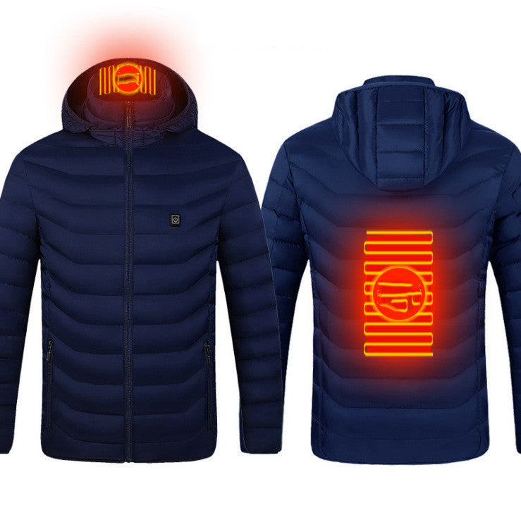 Nouveau Veste chauffante manteau USB veste électrique chauffage coton vêtements thermiques gilet chauffant