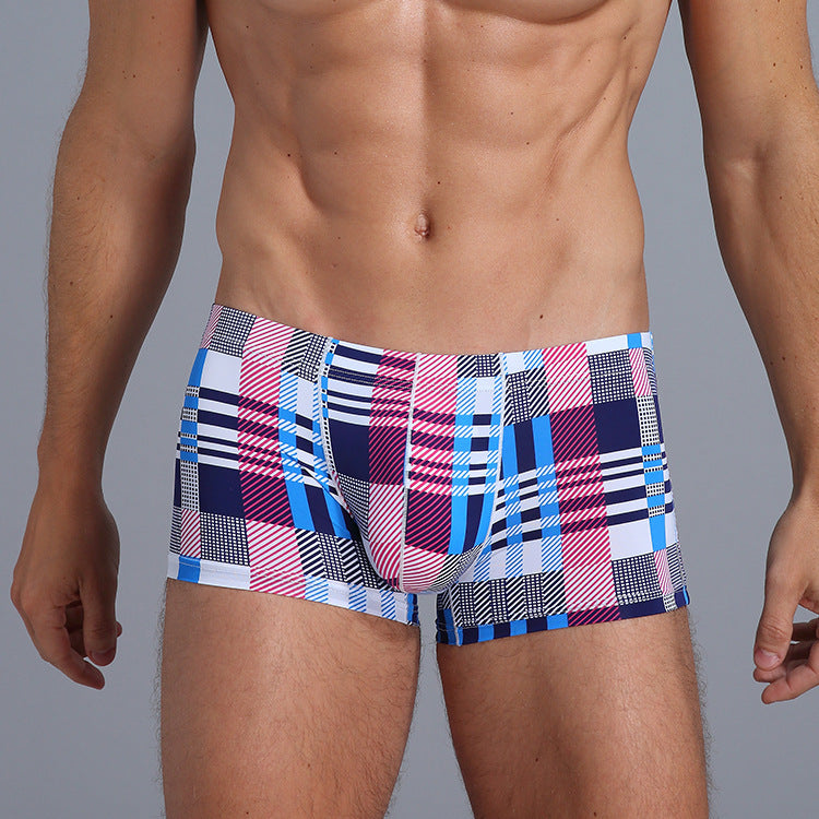 Issilkesmönstrade boxershorts med tryck