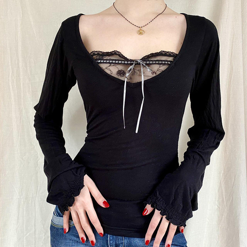 Slim Bottom Långärmad T-shirt Topp