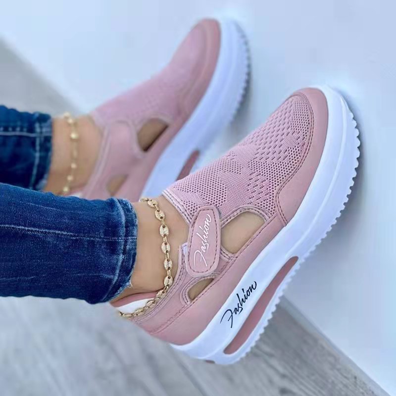 Summer Mesh Wedge Sneakers - Breathable Comfort Sport Shoes - Wellness Collection