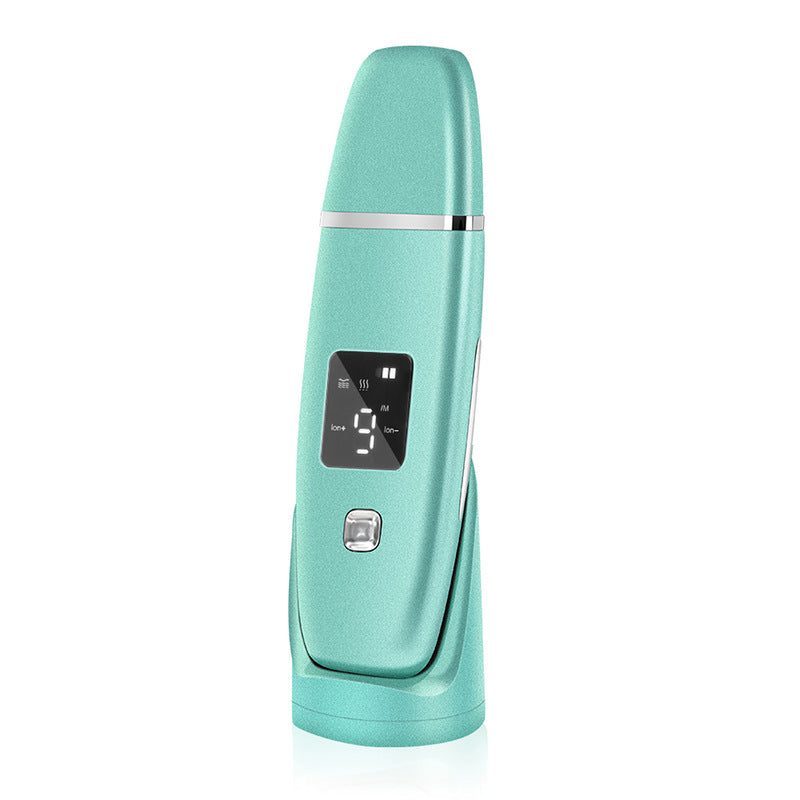 Ultrasonic Vibration Pormask Remover Djuprengöring Ansiktsskrubber Porrengöring Lyftmaskin Ansiktsbehandling Led Peeling Shovel