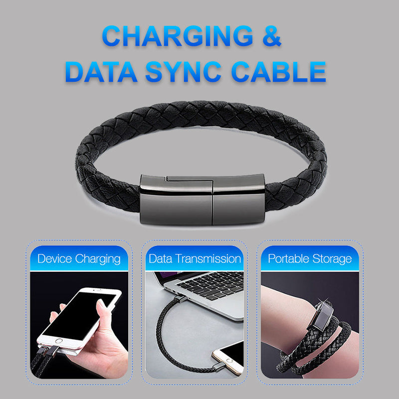 Ny Armband Laddare USB Laddningskabel Data Laddningssladd För IPhone14 13 Max USB C Kabel För Telefon Mikrokabel