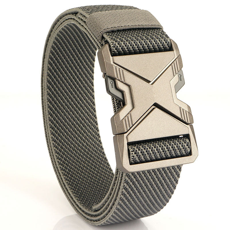 Fashion Commuter Casual Men's Belt Woven Elastic Minimalist Alloy Buckle - Modern Mobility