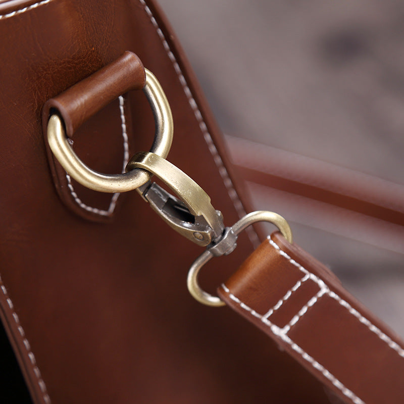 Nouveau Affaires Crazy Horse mallette en polyuréthane hommes Horizontal rétro